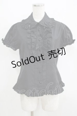 画像: BABY,THE STARS SHINE BRIGHT / ストライプフリルブラウス Free ブラック H-25-05-16-1063-BA-BL-NS-ZH