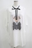 画像1: Ank Rouge / ロリータ ベアプリントBIGTE M シロ H-25-05-16-1064-CA-TS-NS-ZH (1)