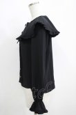 画像2: Amavel / ラッフルフリルカラーブラウス Free ブラック H-25-05-16-1066-CA-BL-NS-ZH (2)