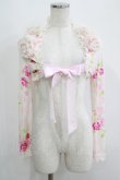 画像1: JESUS DIAMANTE / ぼかし薔薇ボレロ Free ピンク H-25-05-16-1072-JE-TO-NS-ZH (1)