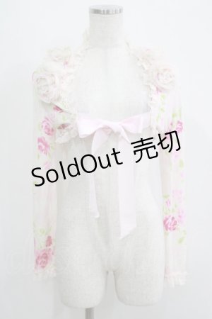 画像: JESUS DIAMANTE / ぼかし薔薇ボレロ Free ピンク H-25-05-16-1072-JE-TO-NS-ZH