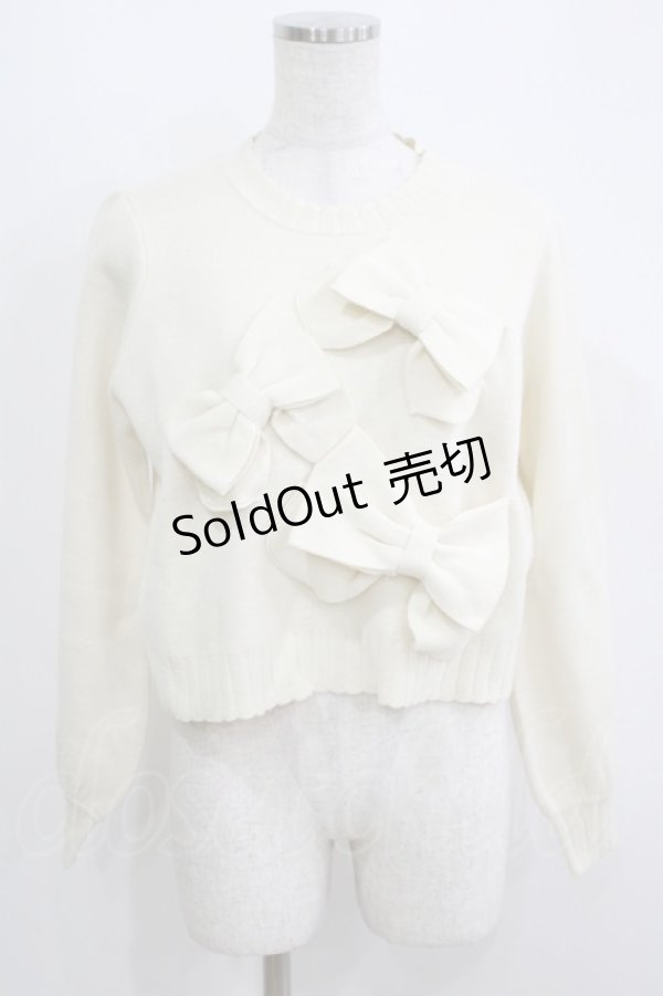 画像1: Fi.n.t / フロントリボンニットプルオーバー Free OFF WHITE H-25-05-16-1074-CA-TO-NS-ZH (1)