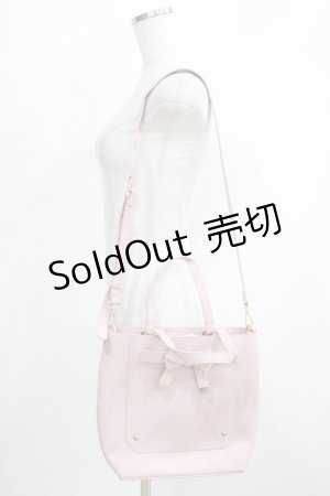 画像: m petit by misako / AMマエリボン2WAYバッグ  ピンク H-25-05-16-1078-LO-BG-YZ-ZH