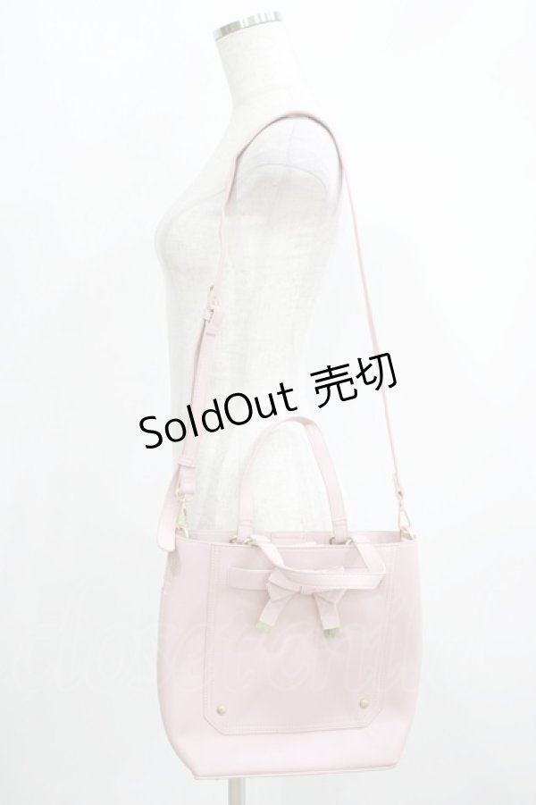 画像1: m petit by misako / AMマエリボン2WAYバッグ  ピンク H-25-05-16-1078-LO-BG-YZ-ZH (1)