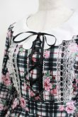 画像5: Ank Rouge / ストロベリーチェックワンピース M ブラック H-25-05-16-1007-CA-OP-NS-ZH (5)