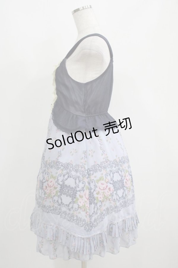 画像2: axes femme / シフォンワンピース M サックス H-25-05-16-1012-AX-OP-NS-ZH (2)