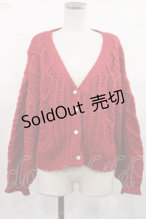画像: F&A / ニットカーディガン Free RED H-25-05-16-035-LO-TO-NS-ZH