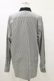 画像2: MILKBOY / ROUND COLLAR PUNK TIE SHIRTS  クロシロストライプ×クロ H-25-05-17-034-MB-BL-KB-ZH (2)