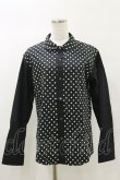 画像1: MILKBOY / ドット切替シャツ  黒×白 H-25-05-17-038-MB-BL-KB-ZT0519H (1)