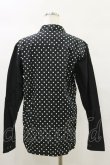 画像2: MILKBOY / ドット切替シャツ  黒×白 H-25-05-17-038-MB-BL-KB-ZT0519H (2)