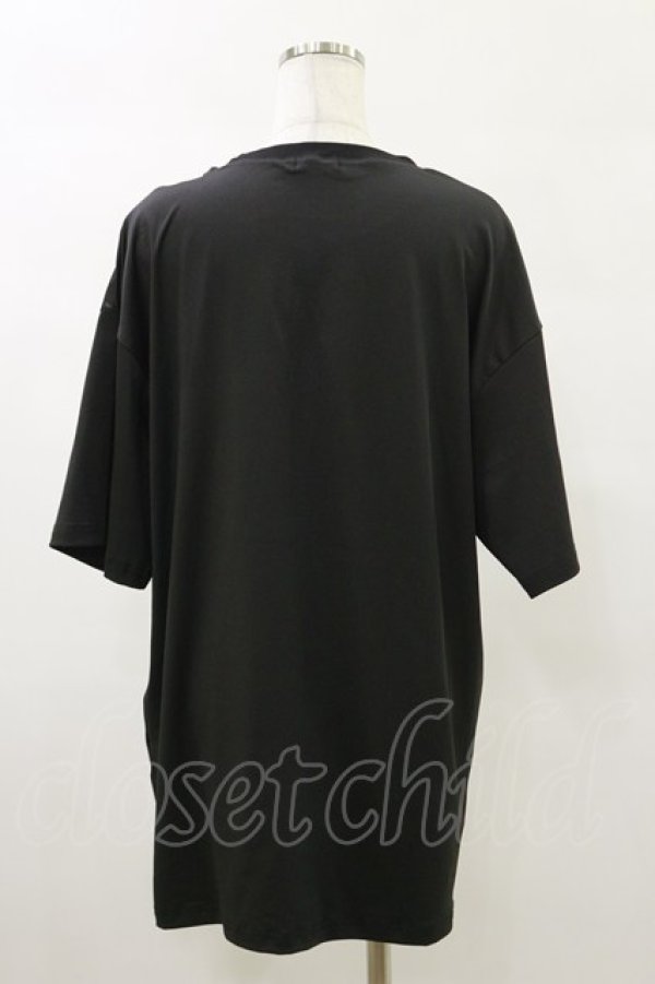 画像2: NieR Clothing / プリント半袖CUTSEW  黒 H-25-05-17-039-PU-TO-KB-ZH (2)