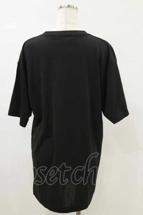 画像2: NieR Clothing / プリント半袖CUTSEW XL 黒×紫 H-25-05-17-040-PU-TO-KB-ZH (2)