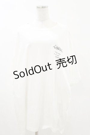 画像: Candy Stripper / コラージュプリントBIG Tシャツ  白 H-25-05-17-045-PU-TO-KB-ZH