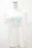 画像1: MALKOMALKA / プリントTシャツ  白×サックス H-25-05-17-050-PU-TO-KB-ZH (1)