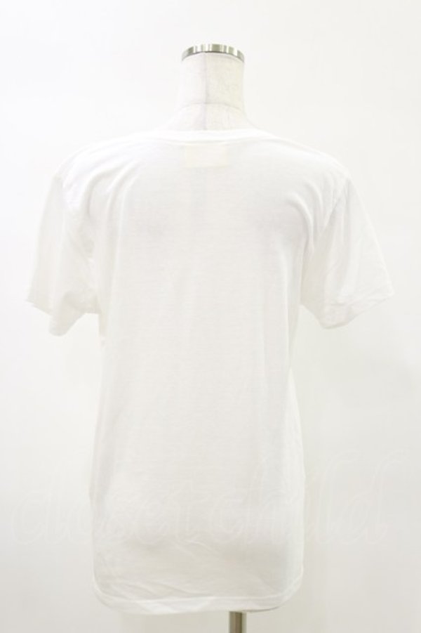 画像2: MALKOMALKA / プリントTシャツ  白×サックス H-25-05-17-050-PU-TO-KB-ZH (2)