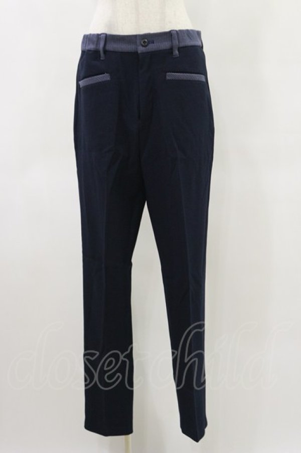 画像1: MILKBOY / 2TONE PANTS  ネイビー H-25-05-17-064-MB-PA-KB-ZT239 (1)