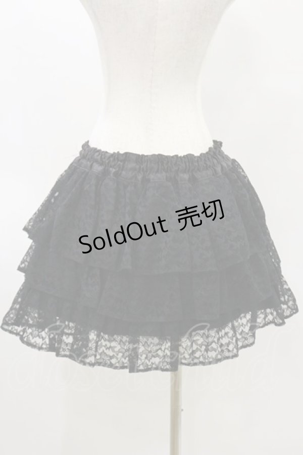 画像2: MARBLE / レーススカート  黒 H-25-05-17-067-GO-SK-KB-ZH (2)