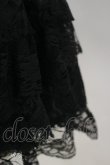 画像4: SEXY DYNAMITE LONDON / ガーター風レースフリルスカート M 黒 H-25-05-17-068-PU-SK-KB-ZH (4)