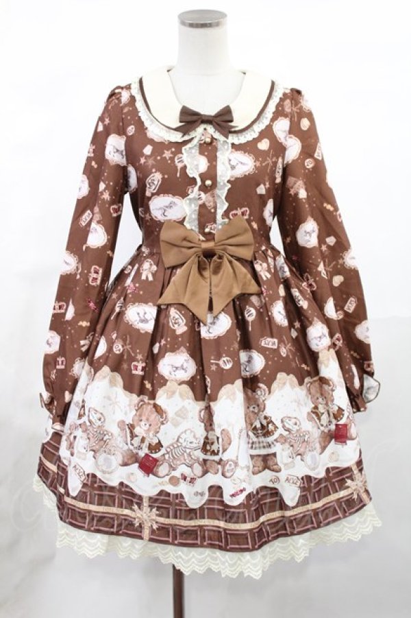 画像1: To Alice / メルティチョコベアワンピース S ブラウン H-25-05-17-1051-LO-OP-NS-ZH (1)