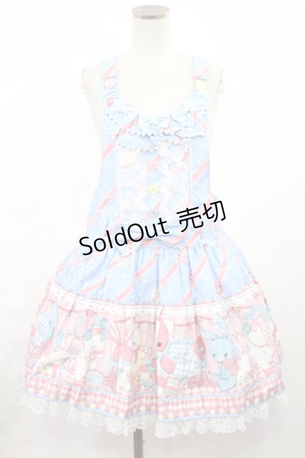 画像1: Angelic Pretty / MELODY TOYSサロペット(2022) Free サックス H-25-05-17-1004-AP-OP-NS-ZH (1)