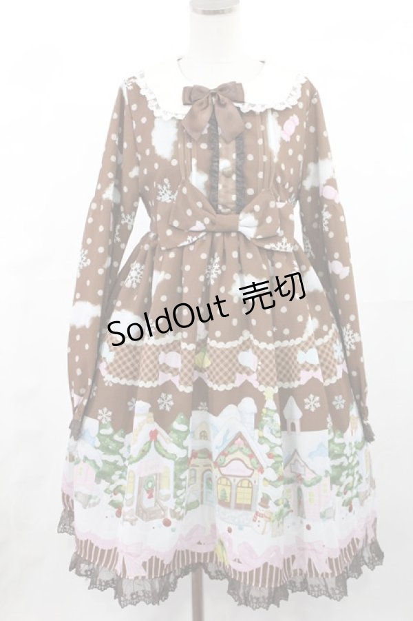 画像1: FelineContract（海外ロリータブランド） / お菓子の家ワンピース Free ブラウン H-25-05-17-1005-LO-OP-NS-ZH (1)