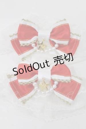 画像: Angelic Pretty / Pearlオーガンジーお袖とめ  オフ/レッド H-25-05-17-1009-AP-ZA-NS-ZH