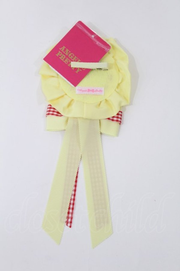 画像2: Angelic Pretty / Sweet Strawberryワッペンロゼッタブローチ  イエロー H-25-05-17-1010-AP-ZA-NS-ZH (2)