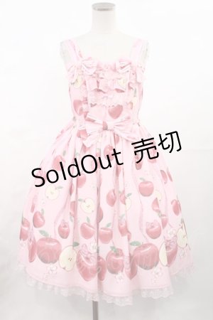 画像: Angelic Pretty / Girly Applesジャンパースカート Free ピンク H-25-05-17-1002-AP-OP-NS-ZH