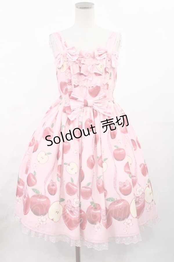 画像1: Angelic Pretty / Girly Applesジャンパースカート Free ピンク H-25-05-17-1002-AP-OP-NS-ZH (1)