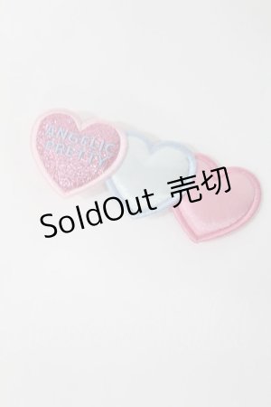 画像: Angelic Pretty / Trio Heartクリップ  ピンク/サックス H-25-05-17-1017-AP-AC-NS-ZH