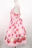 画像2: Angelic Pretty / Girly Applesジャンパースカート Free ピンク H-25-05-17-1002-AP-OP-NS-ZH (2)