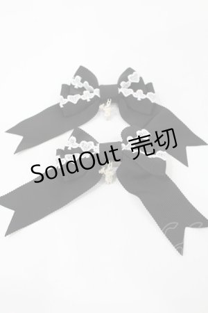 画像: BABY,THE STARS SHINE BRIGHT / TRUMP ALICEのリボンクリップ  ブラック H-25-05-17-1032-BA-AC-NS-ZH