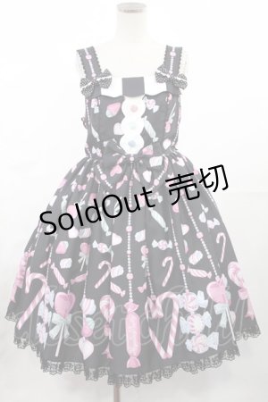画像: Angelic Pretty / Candy Ornamentジャンパースカート Free ブラック H-25-05-17-1003-AP-OP-NS-ZH