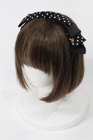 画像: Angelic Pretty / Dot Michelleカチューシャ  ブラック H-25-05-17-1039-AP-AC-NS-ZH
