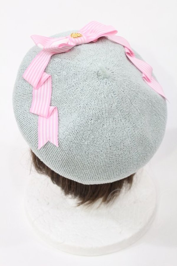 画像2: Angelic Pretty / Cuteストライプリボンサマーベレー  サックス H-25-05-17-1045-AP-AC-NS-ZH (2)