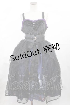 画像: YingLuoFu（海外ロリータブランド） / Witchville Halloween セット M ブラック H-25-05-17-1048-LO-OP-NS-ZH