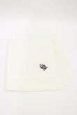 画像1: Moi-meme-Moitie / タイニーローズレース燭台刺繍スカーフ  白×黒刺繍 H-25-05-17-003-MO-ZA-KB-ZH (1)