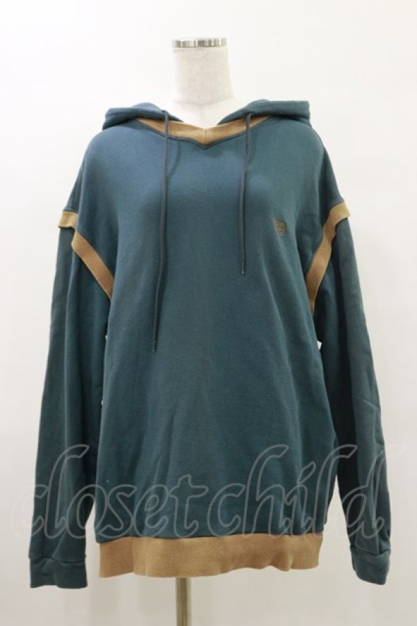 画像1: MILKBOY / VEST HOODIES  ブルーグリーン H-25-05-17-030-MB-TO-KB-ZH (1)