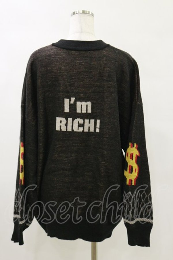 画像2: LAND by MILKBOY / RR RICH SWEATER  ブラック H-25-05-17-031-MB-TO-KB-ZT240 (2)