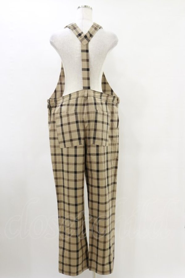 画像2: MILKBOY / CHECK SALOPETTE PANTS  ベージュ H-25-05-18-044-MB-PA-KB-ZH (2)