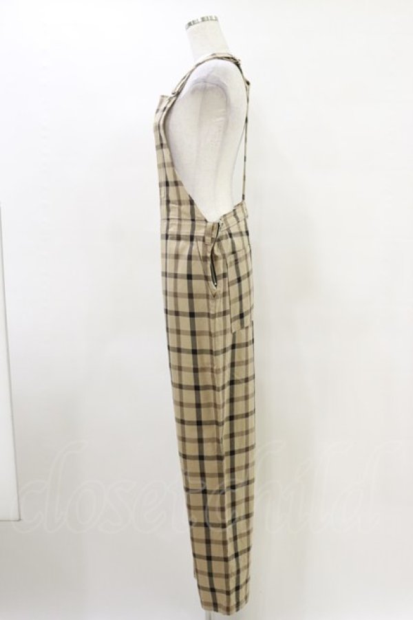 画像3: MILKBOY / CHECK SALOPETTE PANTS  ベージュ H-25-05-18-044-MB-PA-KB-ZH (3)