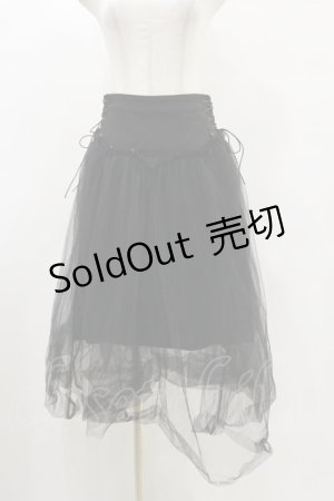 画像: PUNK RAVE / Gothic Rock Veiling Skirt XS 黒 H-25-05-18-054-PU-SK-KB-ZH