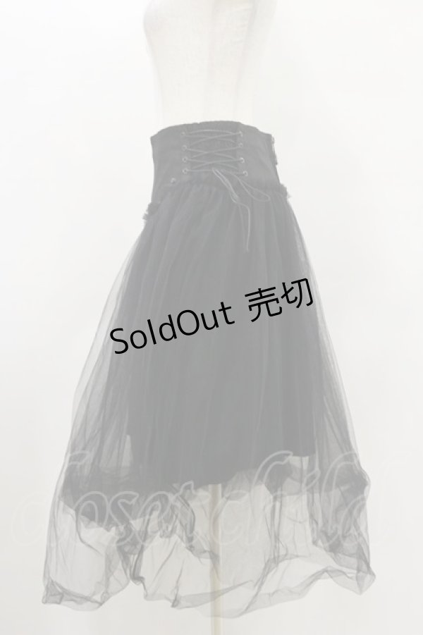 画像3: PUNK RAVE / Gothic Rock Veiling Skirt XS 黒 H-25-05-18-054-PU-SK-KB-ZH (3)