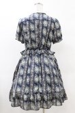 画像2: axes femme / 花柄フリルワンピース M ネイビー H-25-05-18-1037-AX-OP-NS-ZH (2)