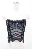 画像1: Mademoiselle Pearl（海外ロリータブランド） / The Sword Of Maria Corset S ブラック H-25-05-18-1043-0-TO-NS-ZH (1)