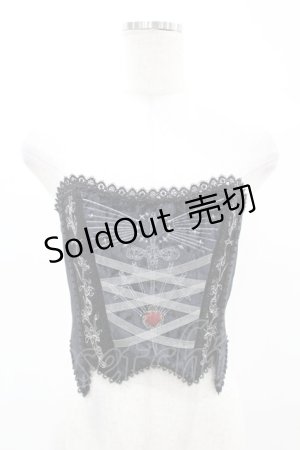 画像: Mademoiselle Pearl（海外ロリータブランド） / The Sword Of Maria Corset S ブラック H-25-05-18-1043-0-TO-NS-ZH