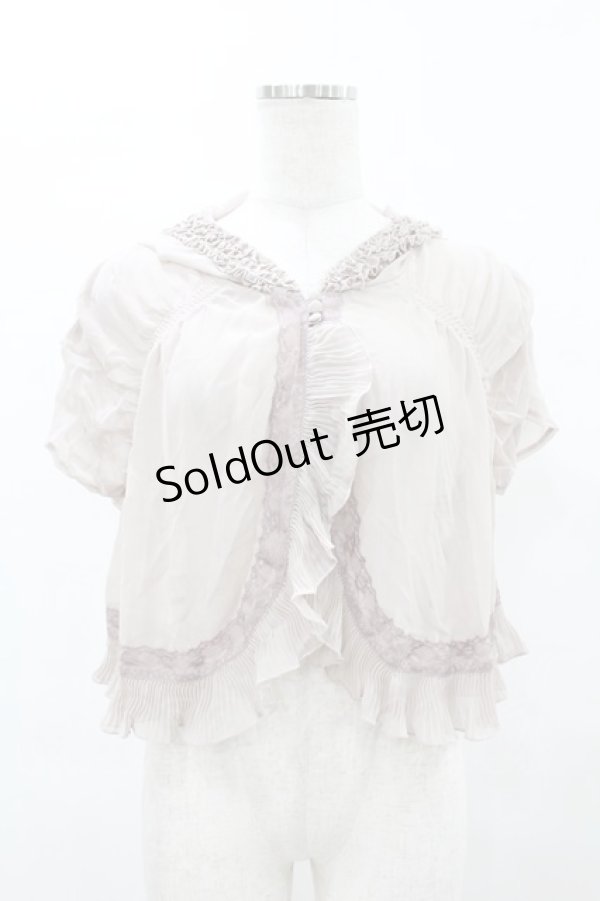 画像1: axes femme / シフォンボレロ M ベージュ H-25-05-18-1048-AX-TO-NS-ZH (1)