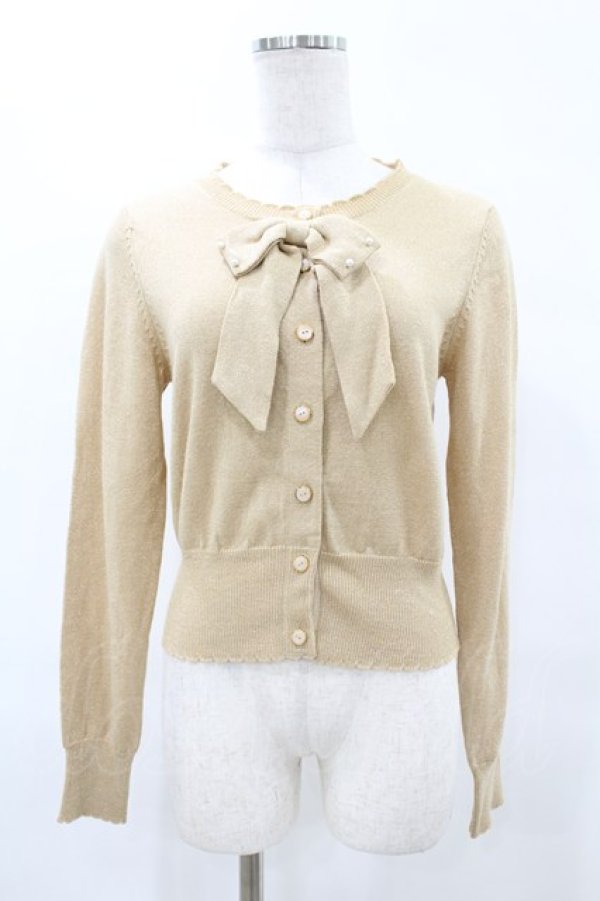 画像1: Angelic Pretty / Twinkle グリッターニットカーディガン Free ゴールド H-25-05-18-1052-AP-TO-NS-ZH (1)