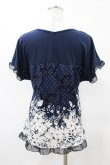 画像2: axes femme / 花柄ドットトップス M ネイビー H-25-05-18-1056-AX-TO-NS-ZH (2)