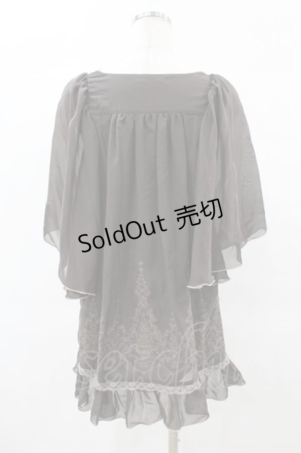 画像2: axes femme / ローズレースシフォンブラウス M ブラウン H-25-05-18-1057-AX-BL-NS-ZH (2)